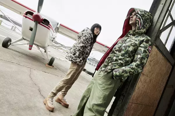 「ストリートウエアを新たな高みへと導く、A BATHING APE® x CANADA GOOSE x CONCEPTSのトリプルコラボコレクション」の画像