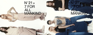 N21が 7 For All Mankindと初のコラボ。デニムのカプセルコレクションを新宿伊勢丹で先行販売