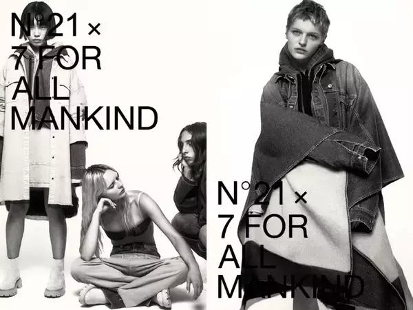 「N21が 7 For All Mankindと初のコラボ。デニムのカプセルコレクションを新宿伊勢丹で先行販売」の画像