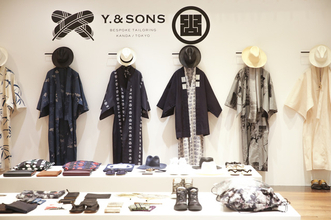 神田の呉服店が100年の時を経てメンズ浴衣をモードに提案。伊勢丹メンズ館で和洋折衷な浴衣スタイル