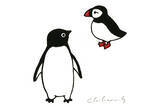 「Suicaのペンギン作者、坂崎千春のペンギン原画100点が新宿伊勢丹へ！」の画像1