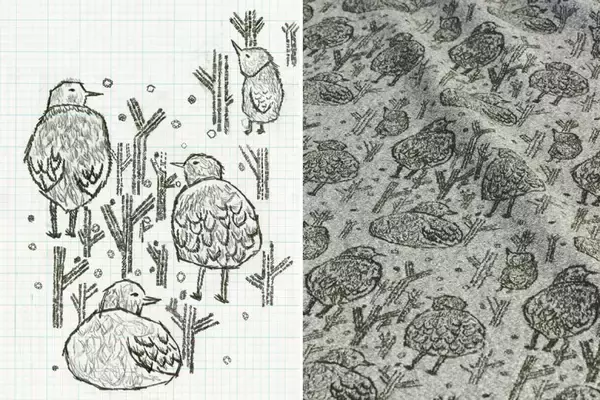 「ミナ ペルホネンの企画展が渋谷パルコのほぼ日曜日で開催、皆川明の原画や歴代ほぼ日手帳が並ぶ」の画像