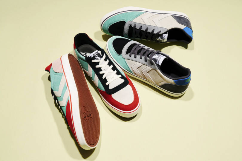 ヒュンメル ハイブから、北欧らしいマルチカラーのスニーカーとウエアが発売