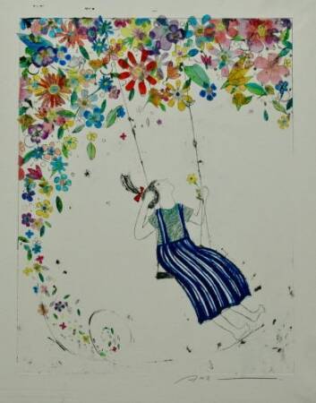 太陽と星の色を持つ画家、蟹江杏の新作展がGINZA SIXで開催