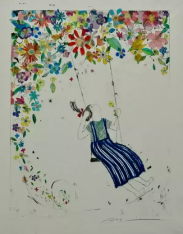 「太陽と星の色を持つ画家、蟹江杏の新作展がGINZA SIXで開催」の画像