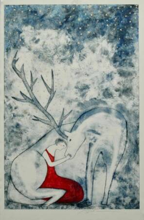 太陽と星の色を持つ画家、蟹江杏の新作展がGINZA SIXで開催