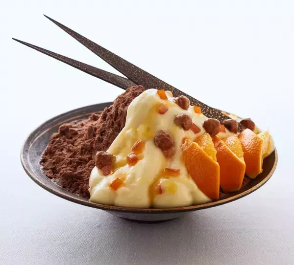 「贅沢なメロン、新登場のチョコ＆オレンジをはじめ、6種のかき氷が勢そろい。ホテル日航大阪の「プレミアムかき氷」」の画像