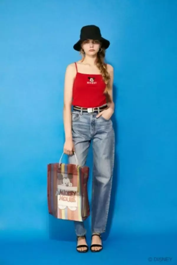 「マウジーからミッキーやミニーが大きくプリントされたヴィンテージテイストなコレクション販売」の画像