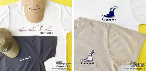 「スニーカーと戯れるスヌーピーのアートが可愛すぎ! ピーナッツ×コンバースのコラボが今年も登場」の画像