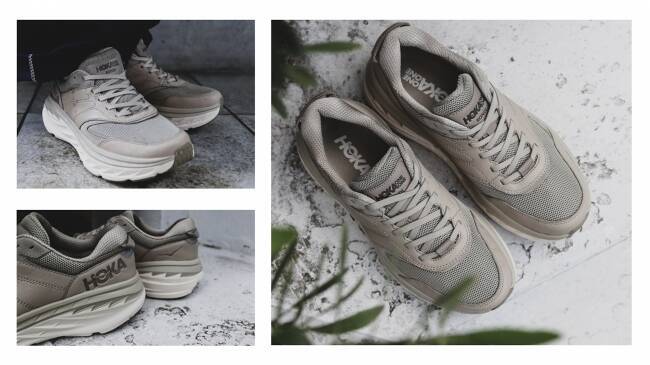 HOKA ONE ONEからライフタイルに溶け込むニュートラルカラーとレザーアッパーのパフォーマンシューズが登場