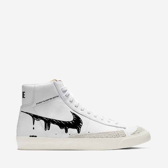 スチュリートから大人気のBLAZER MID 77 VINTAGE をスケッチしたような新たなカスタムスニーカーが登場