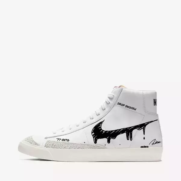 スチュリートから大人気のBLAZER MID 77 VINTAGE をスケッチしたような新たなカスタムスニーカーが登場