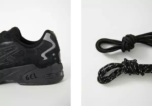 「マウジー× アシックスのコラボスニーカーがスタイリングに取り入れやすいBLACKカラーで誕生」の画像