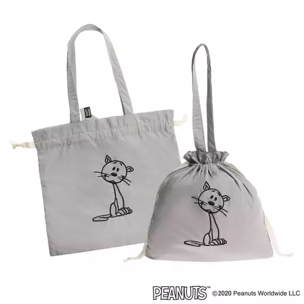 「スヌーピー&ファーロンの刺繍がかわいい、エコバッグとしても使えるパッカブルトートが新登場」の画像