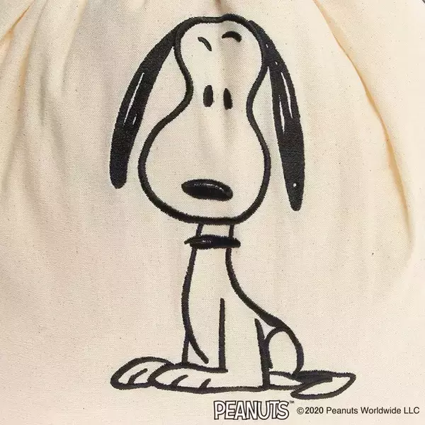 「スヌーピー&ファーロンの刺繍がかわいい、エコバッグとしても使えるパッカブルトートが新登場」の画像