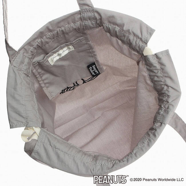 スヌーピー&ファーロンの刺繍がかわいい、エコバッグとしても使えるパッカブルトートが新登場