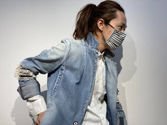 岡山の老舗デニムファクトリーが本気で作ったジーニストのためのヒッコリーデニム素材のマスクが登場