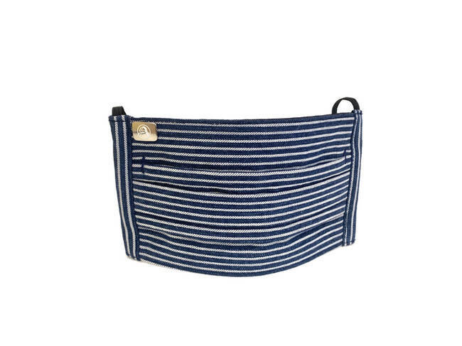 岡山の老舗デニムファクトリーが本気で作ったジーニストのためのヒッコリーデニム素材のマスクが登場