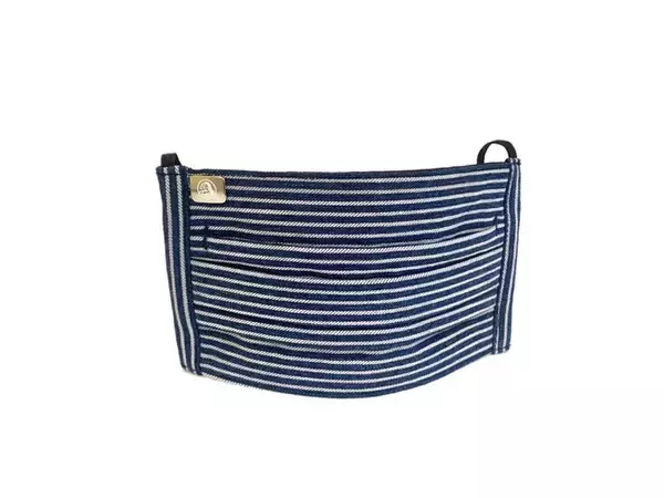 「岡山の老舗デニムファクトリーが本気で作ったジーニストのためのヒッコリーデニム素材のマスクが登場」の画像