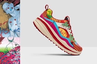 UGGから横尾忠則の作品をデザインに落とし込んだ「CA805 x YOKOO」スニーカーが登場