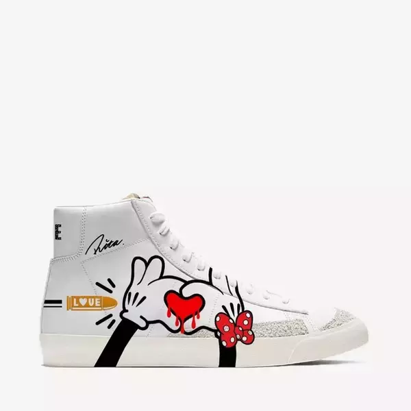 「カップルでおそろいコーデ! スチュリートから新作カスタム「BLAZER MID LOVE BULLET」が登場」の画像