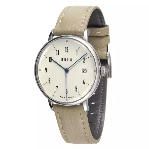 「視認性の高いアラビア数字のインデックス。ドイツの腕時計ブランド「ドゥッファ」からシンプルな機械式時計が登場」の画像