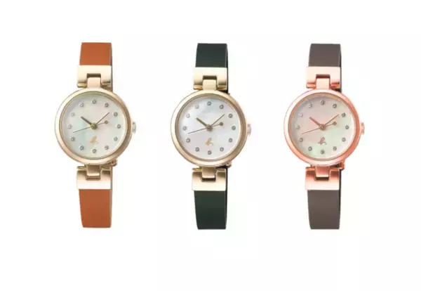 「手元をやさしく彩るニュアンスカラーの腕時計。TiCTAC別注のアニエスベーウオッチ」の画像