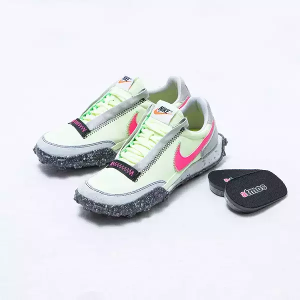「atmos pinkから70年代のナイキの名作ランニングシューズにエコをかけ合わせたWAFFLE RACER CRATERが登場」の画像