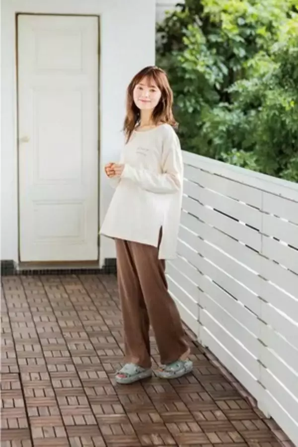 「大人可愛いオリジナルカラーのルームウェア。チュチュアンナとモデル橋下美好のコラボ第2弾」の画像