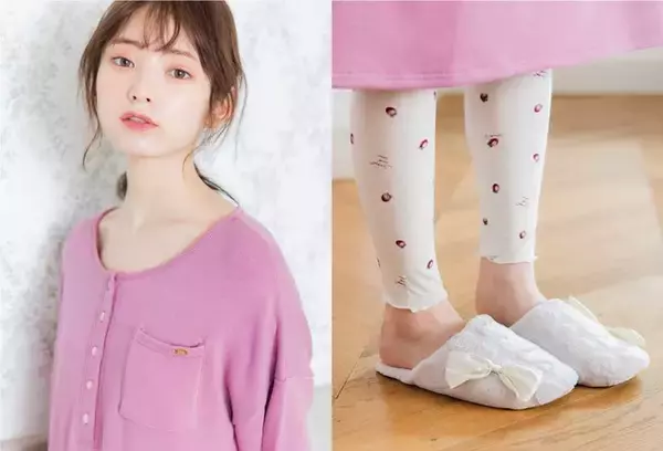 「大人可愛いオリジナルカラーのルームウェア。チュチュアンナとモデル橋下美好のコラボ第2弾」の画像