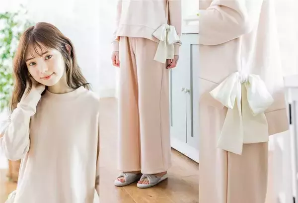 「大人可愛いオリジナルカラーのルームウェア。チュチュアンナとモデル橋下美好のコラボ第2弾」の画像