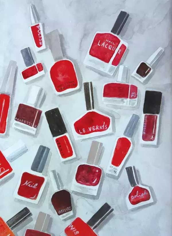 「イラストレーター 花モト・トモコによる個展が外苑前で開催。まどろみの中で見たような日常を描いて」の画像