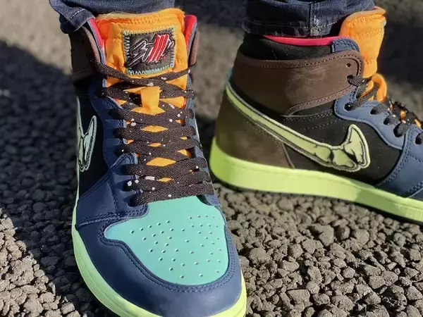 「スティルアライブからAJ1の新色カラーBio Hackをベースにしたリメイクスニーカーが登場」の画像