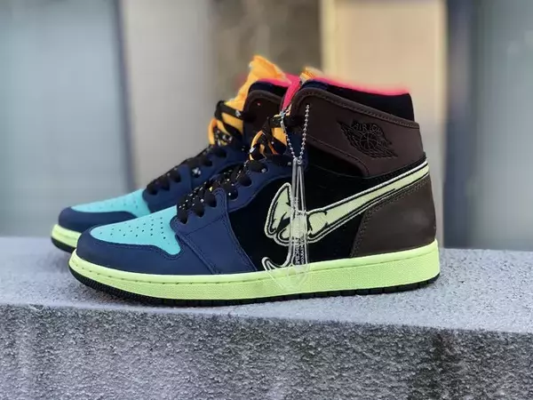 「スティルアライブからAJ1の新色カラーBio Hackをベースにしたリメイクスニーカーが登場」の画像