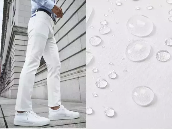 オーダースーツの銀座サカエヤが、超撥水・防汚加工を施した仮縫付フルオーダーホワイトジーンズの受注開始