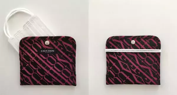 「マスクの持ち運びや収納に! フードブティック「フォション」のロゴデザインのマスクホルダーが登場」の画像