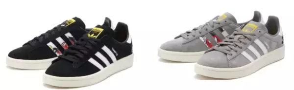 「ミッキーとミニーが足元で踊る。アディダス オリジナルスとディズニーとの新作コラボコレクション」の画像