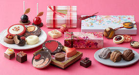 縁日のリンゴ飴をイメージした新作も。ベルアメールのバレンタインを彩る新作ショコラコレクション