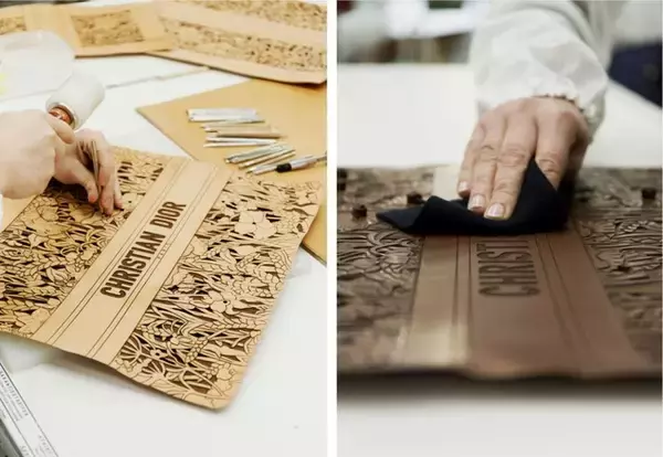 「ディオールの新作「ブック トート」を彩るレザーカービング『ツーリング（飾り彫り）』の技術」の画像