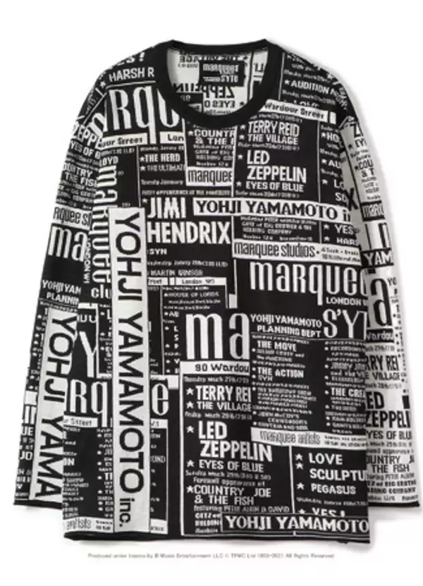 「ロンドンの伝説的ライブハウス「マーキー・クラブ」とヨウジヤマモト「S’YTE」のコラボコレクション発売」の画像