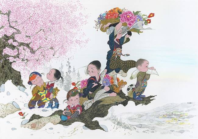 どこか懐かしく日本人の心の中にある「ふるさと」の心象風景。中島 潔の絵画展を銀座三越で開催