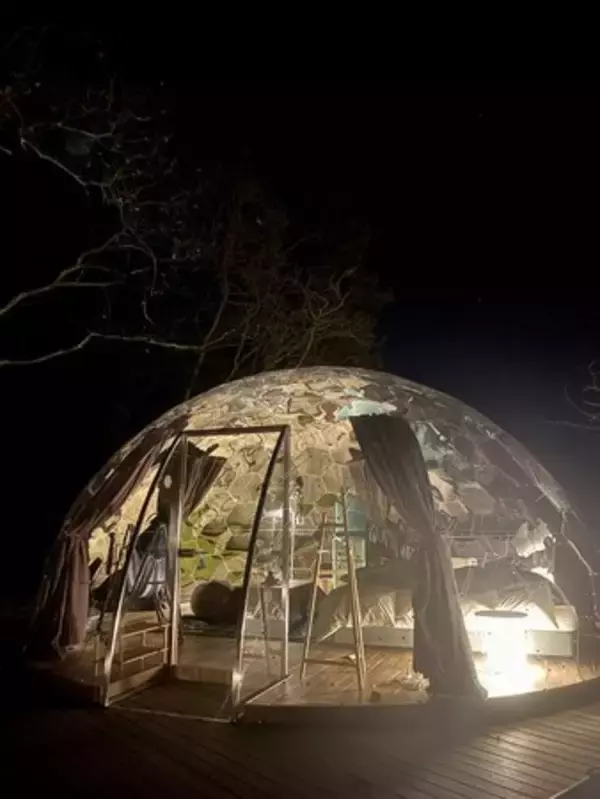 「ドームテントに専用BBQ小屋でプライベートな非日常空間。那須高原にグランピング施設「那須ハミルの森」オープン」の画像