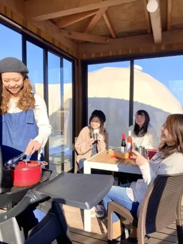 「ドームテントに専用BBQ小屋でプライベートな非日常空間。那須高原にグランピング施設「那須ハミルの森」オープン」の画像