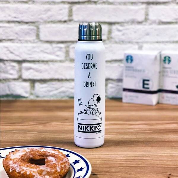 好きな文字を入れてカスタマイズ スヌーピーのサーモマグがplazaのオンラインストアに限定で登場 21年2月19日 エキサイトニュース