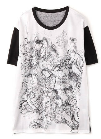 幕末の絵師・河鍋暁斎が描いた「鳥獣戯画」がGround Yの服をキャンバスに大胆に表現された限定コレクション発売