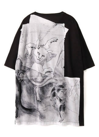 幕末の絵師・河鍋暁斎が描いた「鳥獣戯画」がGround Yの服をキャンバスに大胆に表現された限定コレクション発売