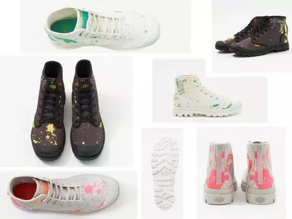 「パラディウムから「色で遊ぶ」スニーカー、ペイントデザインのPAMPA登場」の画像