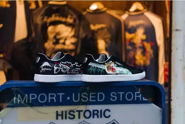 スカジャンからインスパイア! アトモスが別注したジャパンメイドのプーマスエード「ATMOS SKAJAN」が登場