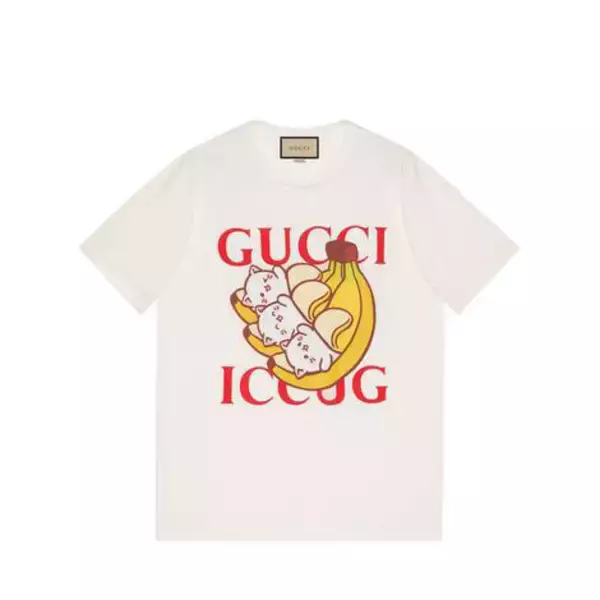 「グッチから『ばなにゃ』とのコラボコレクションが発売、Tシャツやスニーカーなど全14アイテム」の画像