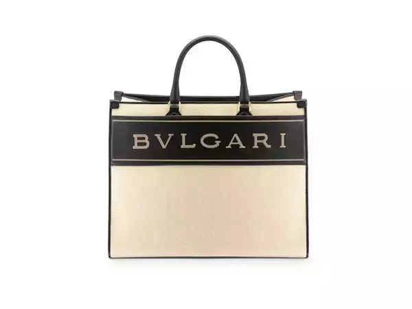 「ブルガリの新作トートバッグは「BVLGARI」のロゴをデザイン要素の中心に据えた新スタイル」の画像